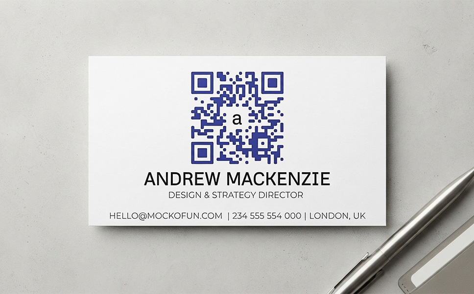 Business Card with QR Code