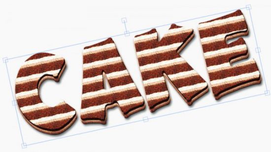 Cake text effect online